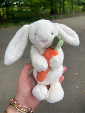 RARE Retired Jellycat Small Bashful Carrot Bunny NWOT